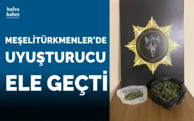 Meşelitürkmenler'de bir evde uyuşturucu ele geçti