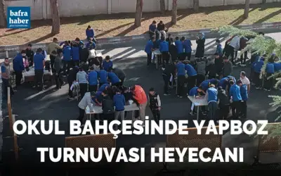Okul Bahçesinde Yapboz Turnuvası Heyecanı