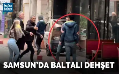 Kafede baltalarla birbirlerine girdiler