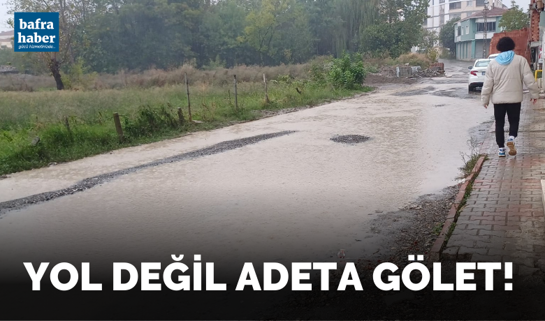 Yol Değil Adeta Gölet!