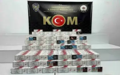 Samsun’da 60 bin makaron ele geçirildi
