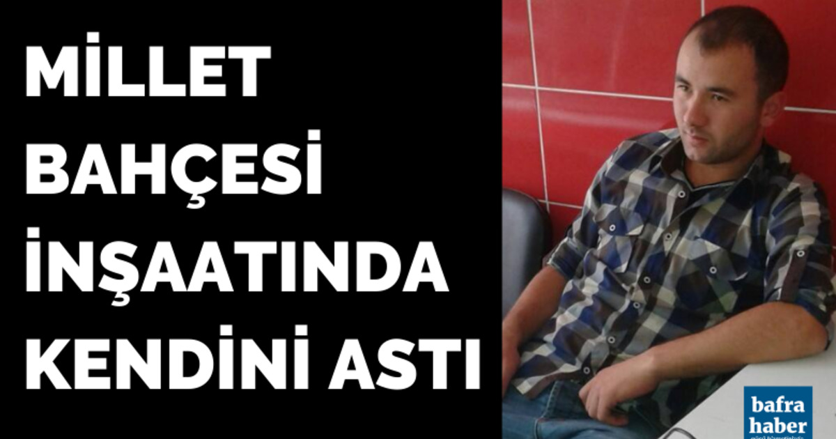 Millet Bahçesi İnşaatında kendini astı!