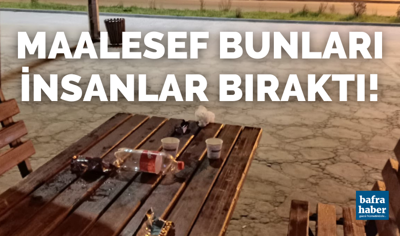 Çöplerini Çardakta Bırakıp Gittiler!