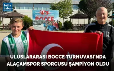 Uluslararası Bocce Turnuvası’nda Alaçamspor sporcusu şampiyon oldu