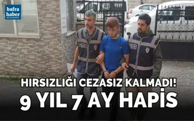 Hırsızlığı cezasız kalmadı: 9 yıl 7 ay hapis