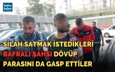 Silah satma bahanesiyle buluşup 30 bin lira gasp ettiler