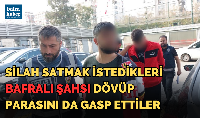 Silah satma bahanesiyle buluşup30 bin lira gasp ettiler - Samsun’da sosyal paylaşım sitesinden silah satıyormuş gibi resim paylaşıp silah almak isteyen kişi ile buluşup darp ederek 30 bin lira parayı gasp eden 3 kişi polis tarafından yakalandı.