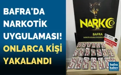 Bafra’da narkotik uygulaması: Onlarca kişi yakalandı