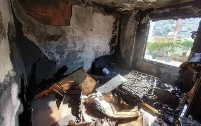 Samsun’da ev yangını
