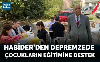 Habider’den Depremzede Çocukların Eğitimine Destek