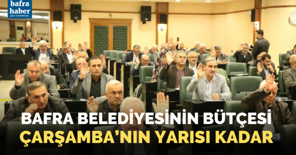 Bafra Belediyesinin bütçesinin 2024 bütçesi kabul edildi
