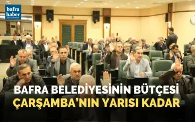 Bafra Belediyesinin bütçesinin 2024 bütçesi kabul edildi
