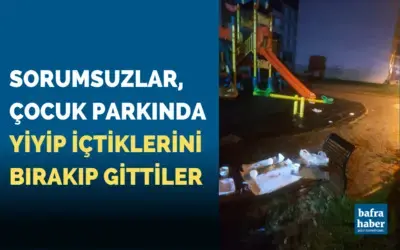 Yiyip İçip Parkta Bıraktılar