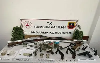 Samsun’da jandarmadan uyuşturucu operasyonu: 3 gözaltı
