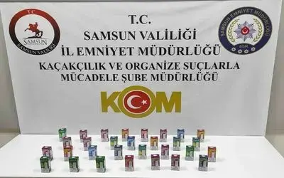 Samsun’da gümrük kaçağı elektronik sigara ele geçirildi
