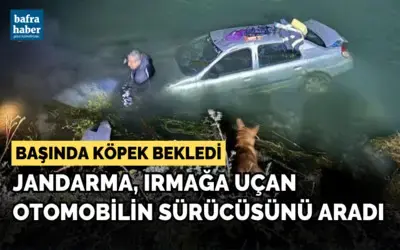Jandarma, Irmağa Uçan Otomobilin Sürücüsünü Aradı