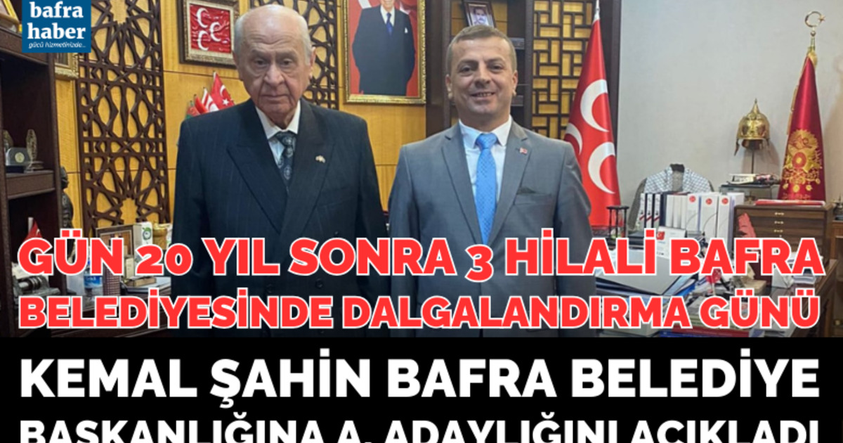 Kemal Şahin Bafra Belediye Başkanlığına A. Adaylığını Açıkladı