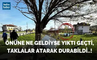 Önüne Ne Geldiyse Yıktı Geçti, Taklalar Atarak Durabildi