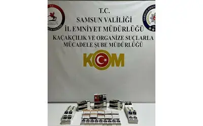 Samsun’da 3 bin 60 adet makaron ele geçirildi
