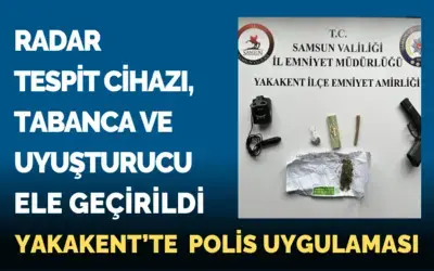 Yakakent'te polis uygulaması