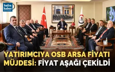 Bafra Osb’de Arsa Fiyatları Geri Çekildi!