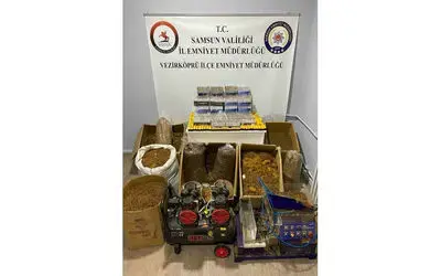 Samsun’da kaçak tütün mamulleri ele geçirildi
