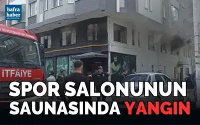 Spor salonunun saunasında yangın