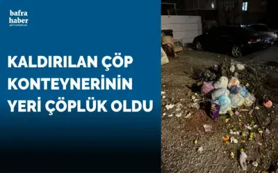 Kaldırılan Çöp Konteynerinin Yeri Çöplük Oldu