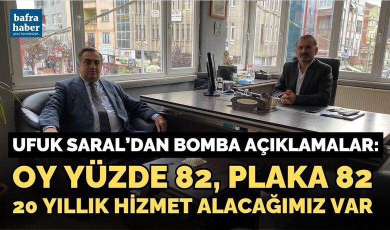 Ufuk Saral: Oy Yüzde 82, Plaka 82