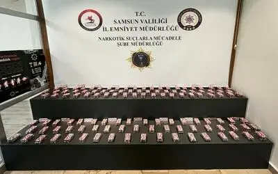 Samsun’da 13 bin 400 adet sentetik ecza ele geçti: 1 gözaltı
