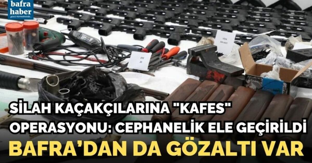 Silah kaçakçılarına "Kafes" operasyonu: Cephanelik ele geçirildi