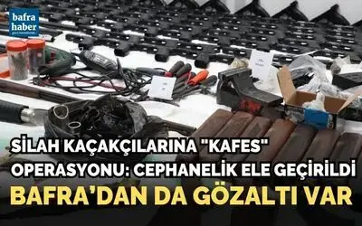 Silah kaçakçılarına "Kafes" operasyonu: Cephanelik ele geçirildi