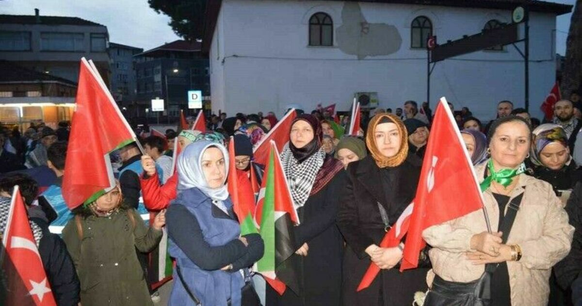 Bafralılar Filistin için yürüdü
