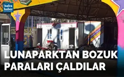 Lunaparktan bozuk para çaldılar