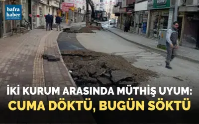 İki Kurum Arasında Müthiş Uyum: Cuma Döktü, Bugün Söktü