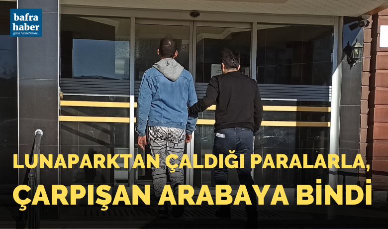 Lunaparktan para çalan çocuk, çarpışanarabaya binmek için gelince yakalandı