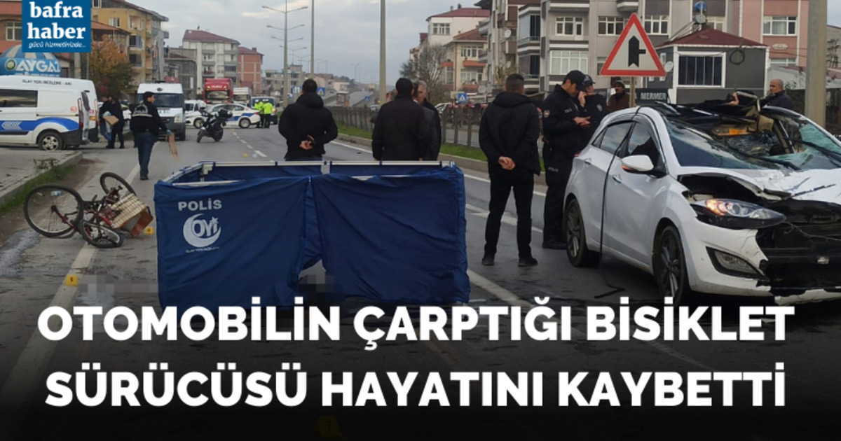 Otomobilin çarptığı bisiklet sürücüsü hayatını kaybetti