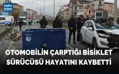 Otomobilin çarptığı bisiklet sürücüsü hayatını kaybetti