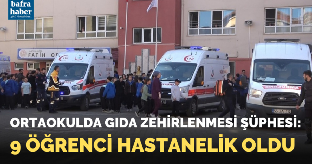 Ortaokulda gıda zehirlenmesi şüphesi: 9 öğrenci hastanelik oldu