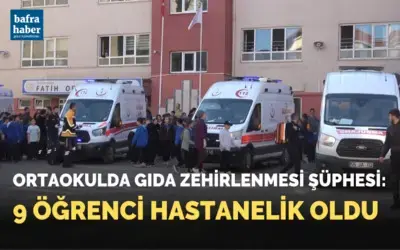Ortaokulda gıda zehirlenmesi şüphesi: 9 öğrenci hastanelik oldu