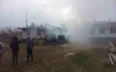 Samsun’da ev yangını
