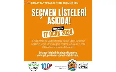 Seçmen listeleri askıya çıkıyor
