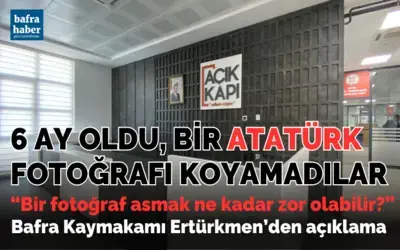Atatürk’süz Yeni Hükümet Konağı Girişine Tepki