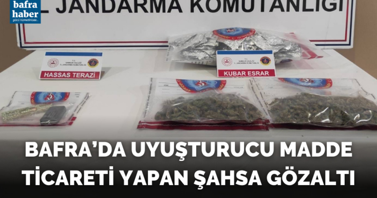 Uyuşturucu madde ticareti yapan şahsa gözaltı