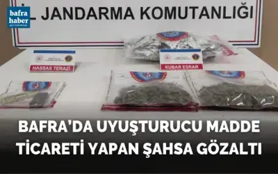 Uyuşturucu madde ticareti yapan şahsa gözaltı
