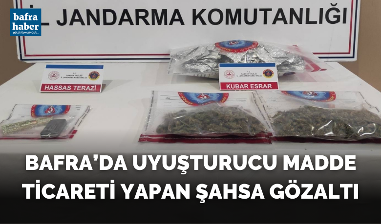 Uyuşturucu madde ticareti yapan şahsa gözaltı - Samsun’un Bafra ilçesinde evinde uyuşturucu ve hassas terazi ele geçirilen şahıs gözaltına alındı.