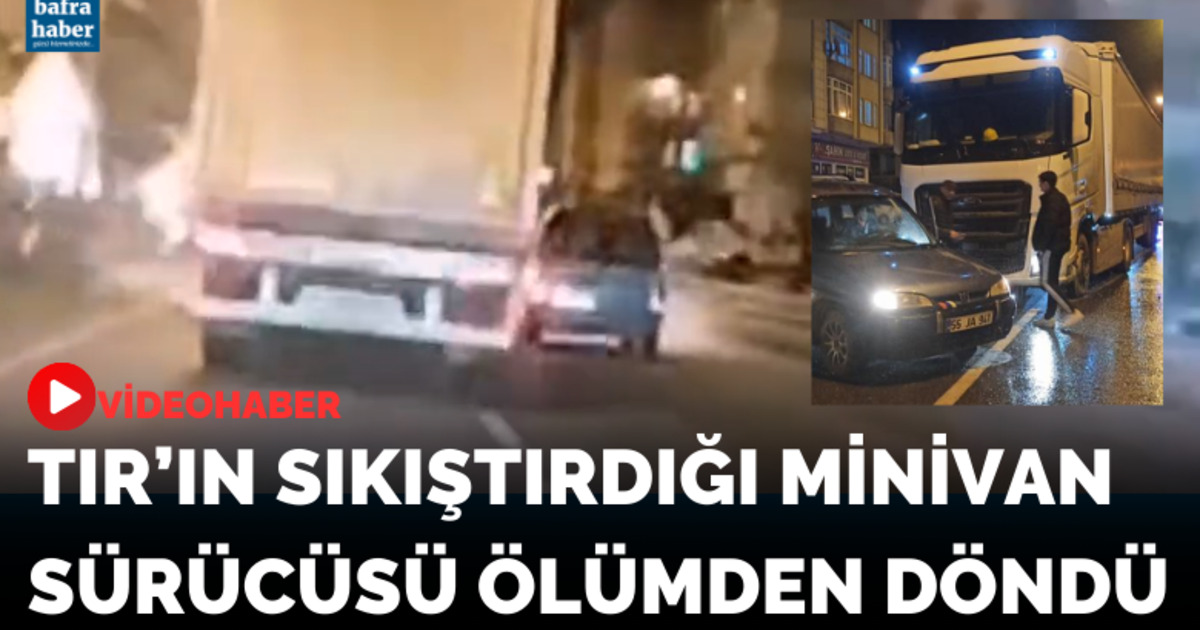 Hafif ticari araç sürücüsü ölümden döndü