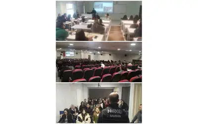 "Narkorehber" polisleri, öğrencileri bilgilendirdi
