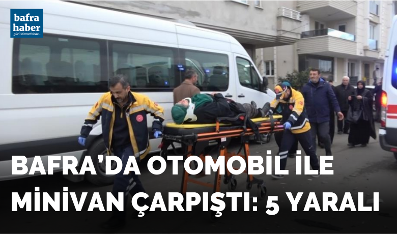 Bafra’da otomobil ile minivan çarpıştı: 5 yaralı - Samsun’un Bafra ilçesinde otomobil ile hafif ticari aracın çarpıştığı kazada 5 kişi yaralandı.