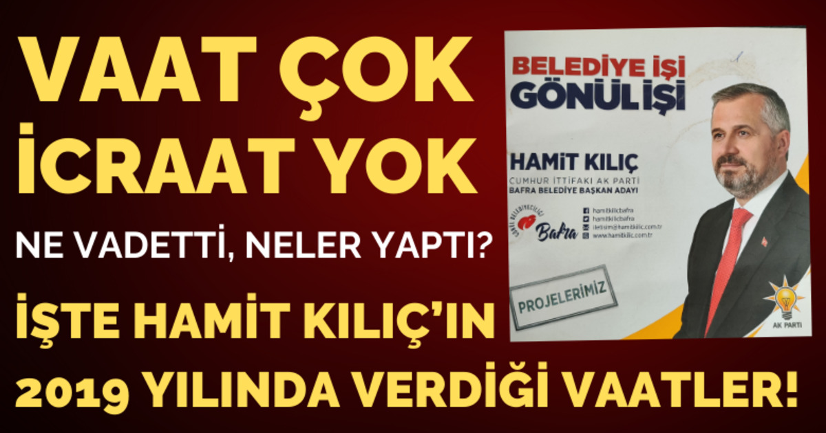 Vaat Çok İcraat Yok!